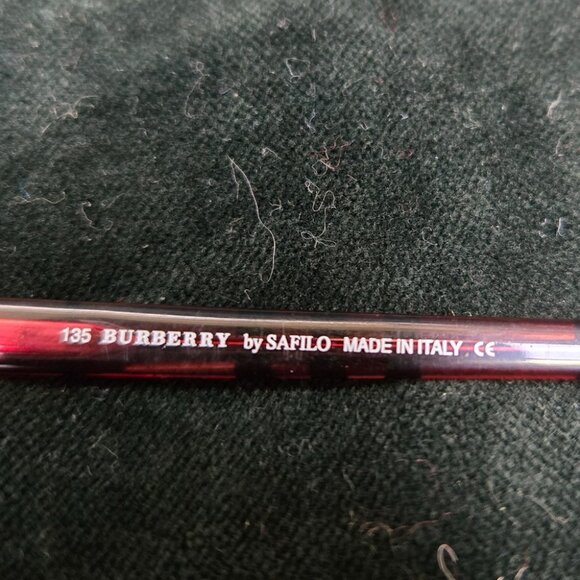 Burberry by Safilo Red Plaid Glasses - Picture 5 of 5